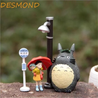 Desmond โมเดลตุ๊กตาฟิกเกอร์ อนิเมะ My Neighbor Totoro น่ารัก ขนาดเล็ก สําหรับตกแต่งภูมิทัศน์ 5 ชิ้น ต่อล็อต