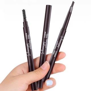 ดินสอเขียนคิ้วกันน้ำดินสอเขียนคิ้วแบบหมุน 2 in 1 มีแปรงปัดคิ้วในตัว มี 5 สีให้เลือก สินค้าพร้อมส่งในไทย
