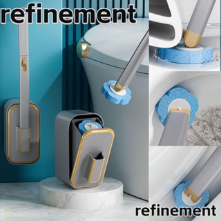 Refinement แปรงทําความสะอาดห้องน้ํา ด้ามจับยาว พร้อมหัวเติม 6 12 24 ชิ้น