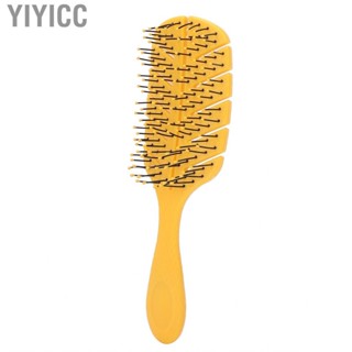 Yiyicc Straightening Comb  ABS Drop‑shaped Handle Hair Brush Hollow Design Straight for Bathroom Home Hotel Travel