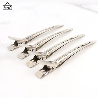 COD❤️พร้อมส่ง1บาทกิ๊บติดผมปากเป็ดเกาหลีน่ารักสีเงินเรียบง่ายเครื่องประดับผมขายส่ง-a.one