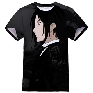 เสื้อยืด ลายการ์ตูนอนิเมะ Black Butler Streetwear