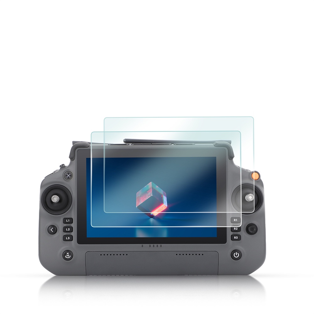 2 ชิ้นฟิล์มกระจกนิรภัยป้องกันฟิล์มสําหรับ DJI RC Plus รีโมทคอนโทรลพร้อมหน้าจอ DJI T40 / M30T / T20P/