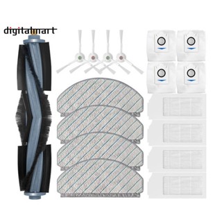 อะไหล่ไส้กรอง Hepa ผ้าม็อบ แปรงหลัก แปรงด้านข้าง และผ้าม็อบ อุปกรณ์เสริม สําหรับหุ่นยนต์ดูดฝุ่น Ecovacs X1 Plus T10 Plus