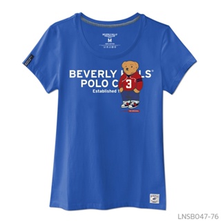 [S-5XL] Beverly Hills Polo Club เสื้อยืดคอกลมผู้หญิง แขนสั้น รุ่น LNSB047