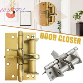 【COLORFUL】Spring Hinge 100*65mm Cold Rolled Steel Self Closing Design Strong 1pc