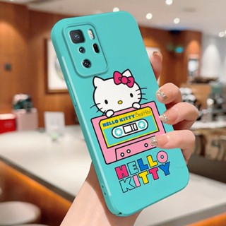 เคสโทรศัพท์มือถือ PC แข็ง กันรอยกล้อง ลายการ์ตูนคิตตี้น่ารัก สําหรับ Xiaomi 10 12 Pro 11 Lite 5G NE Poco F2 Pro F4 X3 NFC X3 Pro