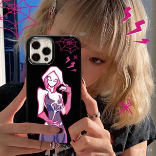 เคสป้องกันโทรศัพท์มือถือ แบบนิ่ม ลาย Gwen Spiderman สําหรับ iPhone 1114ProMax 12 13 xr 7p