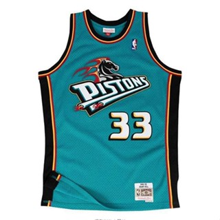 【พร้อมส่ง】เสื้อกีฬาแขนสั้น ลายทีม Grant Hill Teal Road 1998/99 สไตล์คลาสสิก สําหรับผู้ชาย