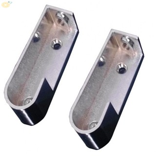 【VARSTR】Oval Wall Mounted Wardrobe Bracket for 16mm Hanging Rods Set of 2 Durable Design