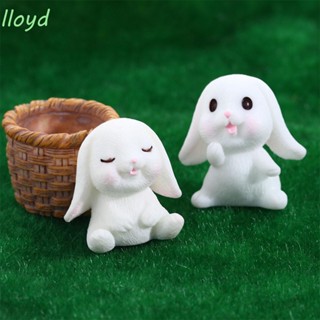 Lloyd ตะกร้าแครอท รูปปั้นกระต่าย ขนาดเล็ก สําหรับตกแต่งสวนบอนไซ DIY