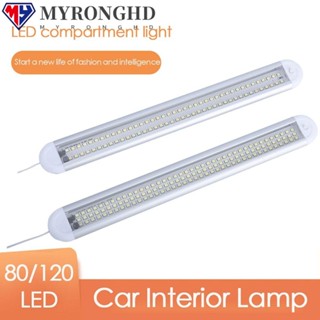 Myronghd โคมไฟอ่านหนังสือ LED 80 120 ดวง สําหรับติดรถยนต์