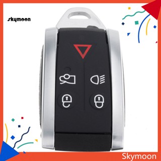 Skym* เคสรีโมตกุญแจ 5 ปุ่ม พร้อมใบมีดเจียร สําหรับ Jaguar XF XK