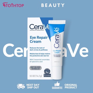 Cerave Eye Repair Cream 14.2g ครีมบำรุงรอบดวงตาที่ให้ความชุ่มชื้นและซ่อมแซมปรับปรุงและลดความหมองคล้ำอาการบวมและซ่อมแซมครีมบำรุงรอบดวงตา Eye Carem [TOP]