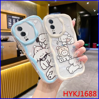 เคส Vivo Y76 tpu ใส ครีม การ์ตูน แฟชั่น ins ลม ซิลิโคน เคสโทรศัพท์ NYW