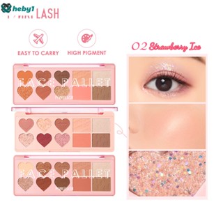 Pinkflash #ohmylove Multi Face Palette สีสวยแต่ "เสียสีเป็นศูนย์" เนื้อแป้งนุ่มละเอียด ไม่ตกร่อง พิกเมนท์สูง พกพาสะดวก heby1