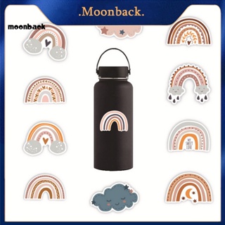 &lt;moonback&gt; สติกเกอร์ ลายการ์ตูนกราฟฟิตี้ สีรุ้ง ติดทนนาน สําหรับตกแต่งกระเป๋าเดินทาง สกูตเตอร์ 50 แผ่น