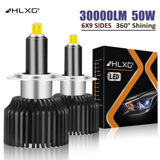 【Super Power】หลอดไฟหน้ารถยนต์ LED HLXG h7 canbus h1 30000LM Ф`Ффф 360 ดวง 100W 6000K 12V H8 H9 H11 9012 9005 9006 HB3 HB4 2 ชิ้น