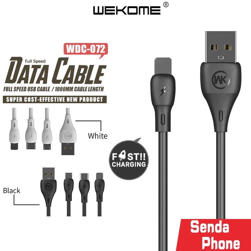 Wekome รุ่น WDC-072a สายชาร์จเร็ว Type-C/iPh/Micro สายชาร์จ Full Speed รองรับการชาร์จ/รับส่งข้อมูล ส
