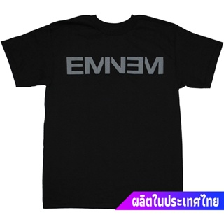 Bravadoเสื้อยืดถักฤดูร้อน Bravado Eminem New Logo Adult Mens Black T-Shirt Bravado Popular T-shirts_03