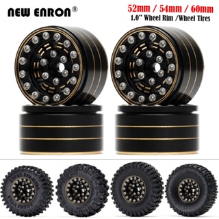 4Pc 1.0 RC Hub Mini Crawler Rim ยางรถยนต์ RC 1 / 24 แกน SCX24 FCX24 AXI00002 Enduro24