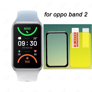 ฟิล์ม TPU นิ่ม และฟิล์มกันรอยหน้าจอ PMMA สําหรับ OPPO band 2