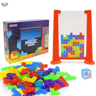 ของเล่นตัวต่อจิ๊กซอว์ปริศนา Pentomino Tetris Tetris สีแดง เสริมการเรียนรู้เด็ก SJHY0318 YUE