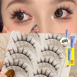 (พร้อมส่ง) ขนตาปลอม แบบแข็ง ดูเป็นธรรมชาติ สไตล์ยุโรป และอเมริกา สําหรับตุ๊กตาบาร์บี้ 5 คู่