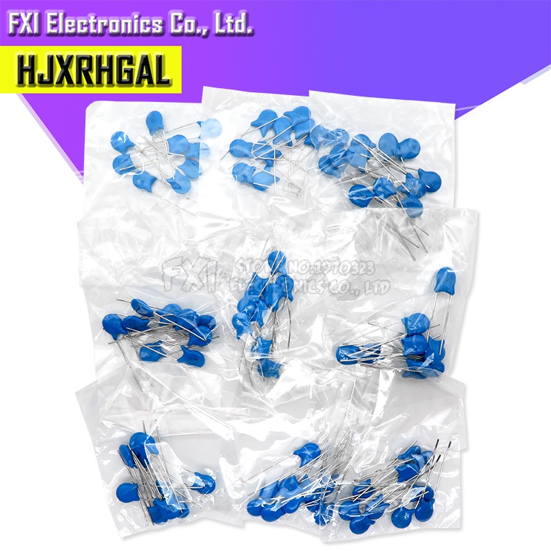 ชุดตัวเก็บประจุเซรามิก แรงดันไฟฟ้าสูง 2KV 2KV 102K 221K 332K 471K 472K 561K 681K 821K 100 ชิ้นต่อล็อ