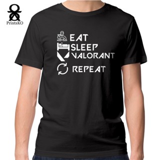 Valorant Shirt - Eat Sleep Valo Repeat Design_01