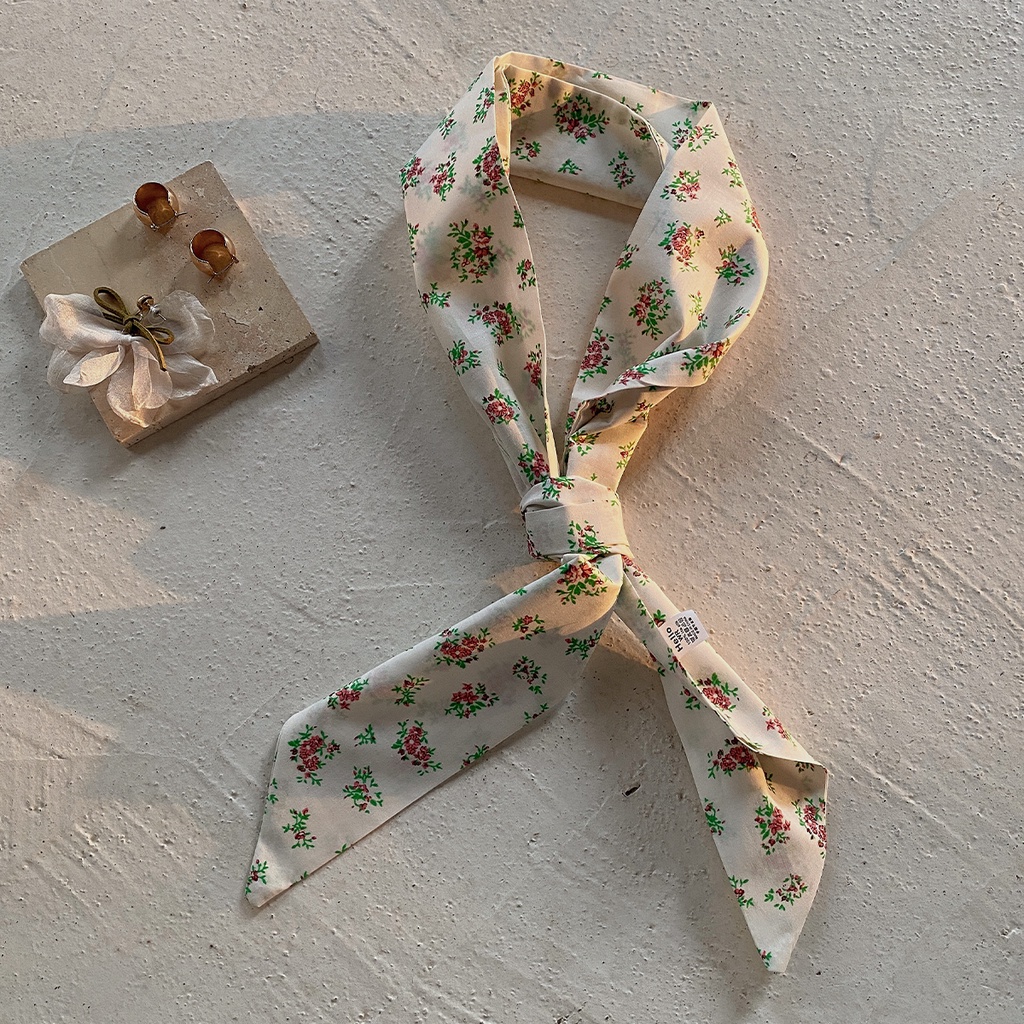 Parsimonous ยาว 100% ผ้าพันคอผ้าฝ้าย 4.1x45.3 นิ้วสายคล้องกระเป๋าผู้หญิงแฟชั่น Hairband 10.5x115 ซม.