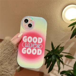 Good LUCK เคสโทรศัพท์มือถือ TPU แบบนิ่ม กันกระแทก สําหรับ iPhone 14 Pro Max 13 Pro iPhone 12 11