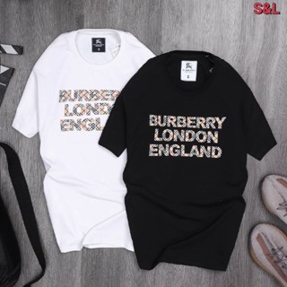 [Official]เสื้อยืด Burberry  เสื้อยืดคอกลม | เสื้อยืดผู้ชาย