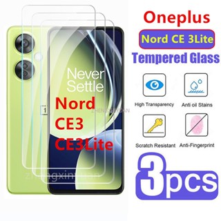 ฟิล์มกระจกนิรภัยกันรอยหน้าจอ HD แบบใส สําหรับ Oneplus Nord CE 3 Lite Oneplus NordCE3Lite CE3 3 ชิ้น