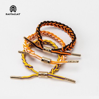 Rastaclat สร้อยข้อมือ พร้อมกล่อง หลากสี สร้อยข้อมือคู่ ผู้หญิง และผู้ชาย สายรัดข้อมือ คลาสสิก ทอ