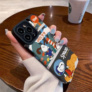 เคสโทรศัพท์มือถือ ซิลิโคนนิ่ม กันกระแทก ลายสนูปปี้ สําหรับ เข้ากันได้สำหรับ เคสไอโฟน เคสไอโฟน11 iPhone 14 13 12 11 Pro Max XR XS X 7 8 Plus