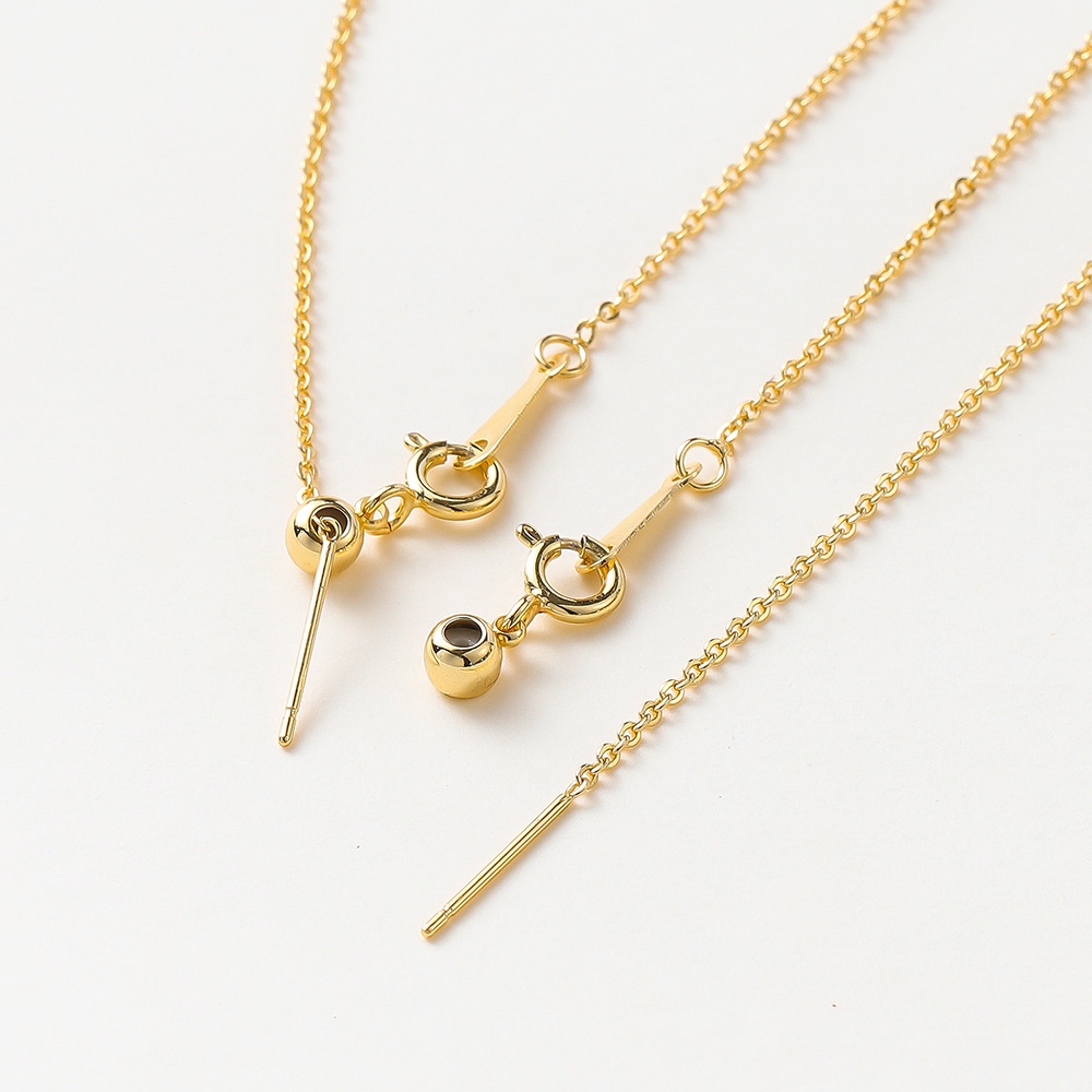 สร้อยคอ  18Kแท้ 48.3ซม. 235SF 2ชิ้น ออกแบบพิเศษ ไม่จาง ไม่เป็นสนิม