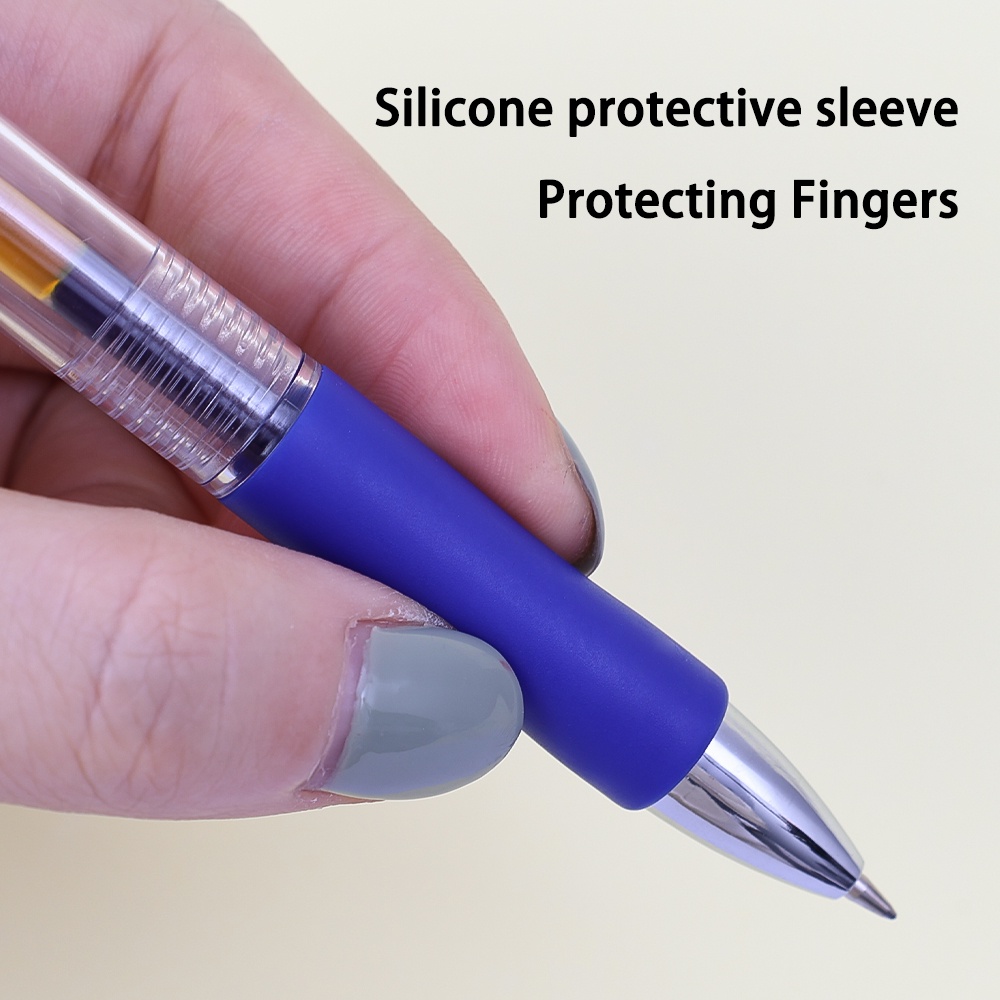 ปากกาลูกลื่นเจล 0.5 มม. สีดํา แดง น้ําเงิน แบบเปลี่ยน สําหรับสํานักงาน โรงเรียน - รูปที่ 3