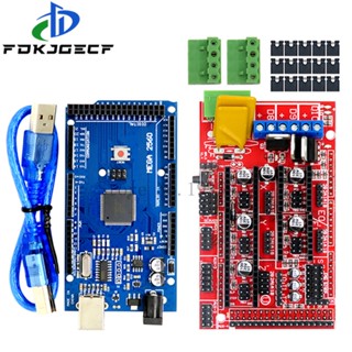 Mega 2560 R3 Mega2560 REV3 และตัวควบคุม RAMPS 1.4 1 ชิ้น สําหรับเครื่องพิมพ์ 3D arduino Reprap MendelPrusa