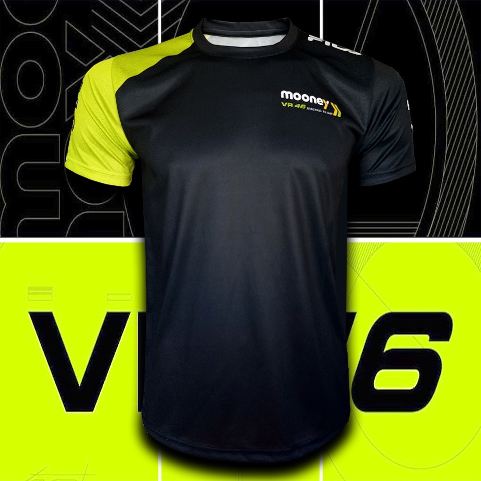 เสื้อยืด VR46 Racing Moony MG0088 ออกแบบลายเต็มตัว สไตล์โมเดิร์น ไซส์ S-3XL