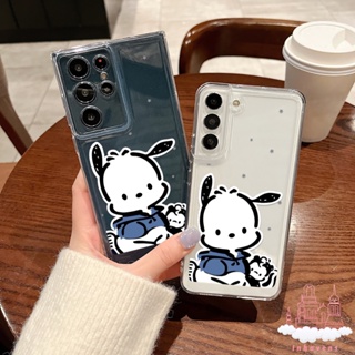 เคสโทรศัพท์มือถือ ซิลิโคนนิ่ม กันกระแทก กันรอยกล้อง ลาย Pochacco สําหรับ Samsung Galaxy S23 Ultra S22 S21 FE S20 Plus A30 A03 Core