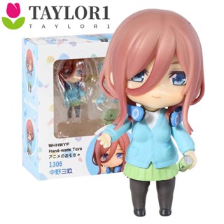 TAYLOR1 10CM Figure Model Toys Anime Doll Toy Nakano Miku Action Figure The Quintessential Miniatures Collection Model Gotoubun No Hanayome Quintessential PVC Desktop Ornaments