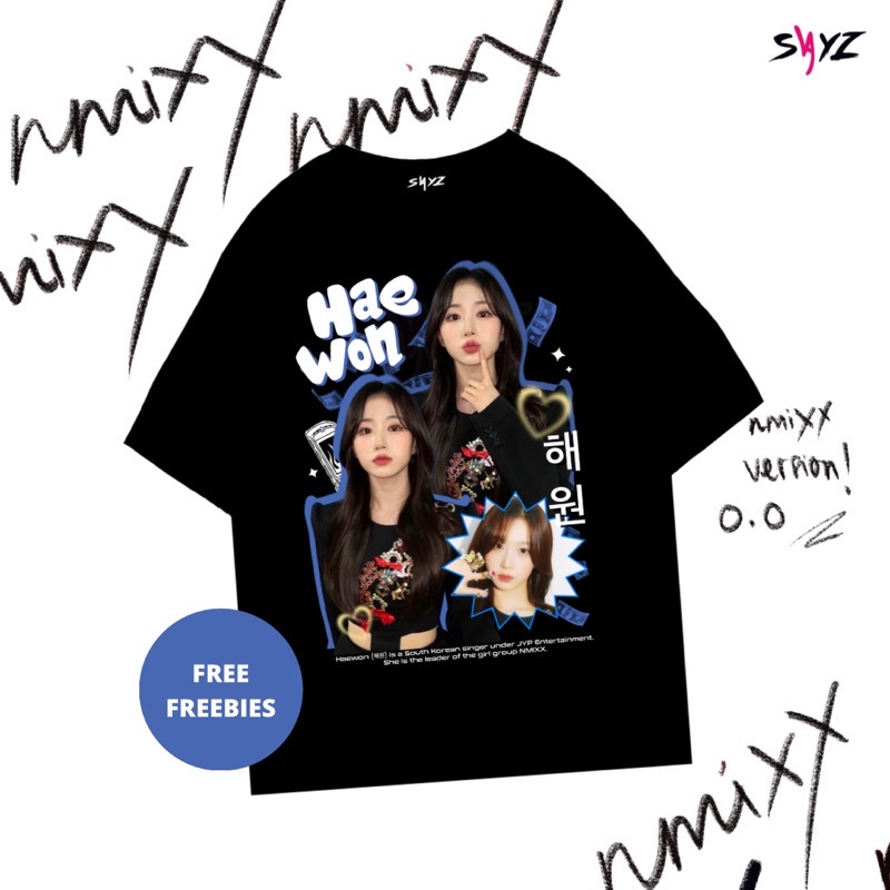 #ถูกสุด (พร้อมส่ง) เสื้อยืด ลาย Nmixx Haewon Kyujin Lily Sullyoon Jinni Bae Jiwoo | ชุด Nmixx | โดย 