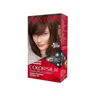 Revlon เรฟลอน คัลเลอร์ซิลค์ แฮร์คัลเลอร์ No.32 น้ำตาลมาฮอกกานี