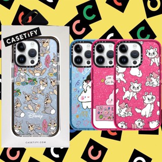 Casetify 【Disney Marie Cat Thumper bunny】เคสโทรศัพท์มือถือซิลิโคน TPU นิ่ม แบบใส กันกระแทก ลายกลิตเตอร์ มีลายด้านข้าง สําหรับ iPhone 11 12 13 14 Pro Max