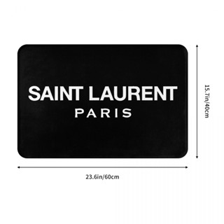 ใหม่ พร้อมส่ง พรมเช็ดเท้า ผ้าสักหลาด ลาย Saint Laurent Paris (2) กันลื่น ดูดซับน้ําได้ดี แห้งเร็ว 16x24 นิ้ว สําหรับห้องน้ํา ห้องนั่งเล่น โซฟา ห้องนอน