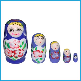 ตุ๊กตาแม่ลูกอ่อนรัสเซีย Matryoshka ชุดรังซ้อน แฮนด์เมด ของเล่นสําหรับเด็ก เด็ก คริสต์มาส hjuth