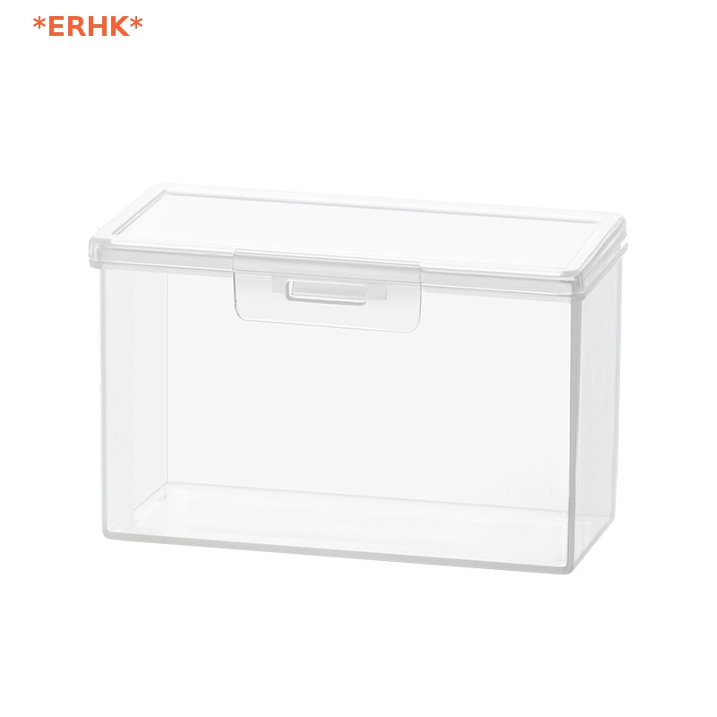 Erhk> กล่องพลาสติกใส ขนาดเล็ก สําหรับเก็บโฟโต้การ์ด เครื่องเขียน 1 ชิ้น