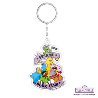 SST3-พวงกุญแจอะคริลิค : Sesame Book Club Acrylic Keychain 5.1x7.1 cm.