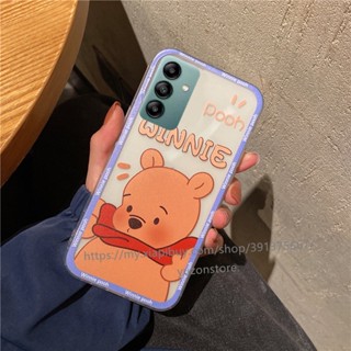 พร้อมส่ง เคสโทรศัพท์มือถือแบบนิ่ม กันกระแทก ลายการ์ตูนวินนี่ เดอะ พูห์ สําหรับ Samsung Galaxy A14 LTE A34 A54 5G A04 A04s A04e เคส Phone Case